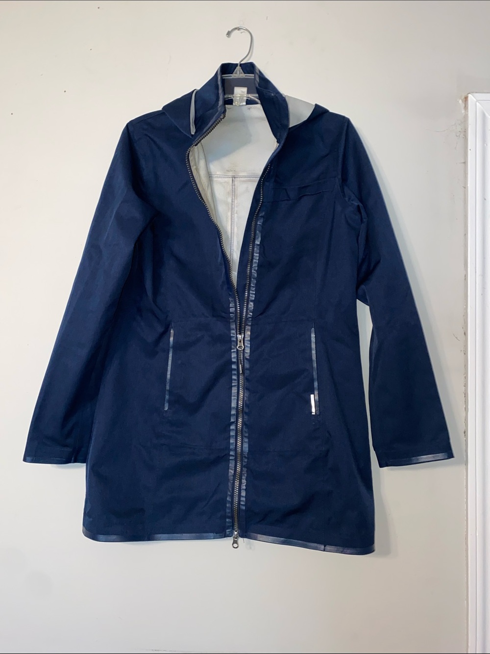 Mondetta Navy Lightweight Zip-Front Trench